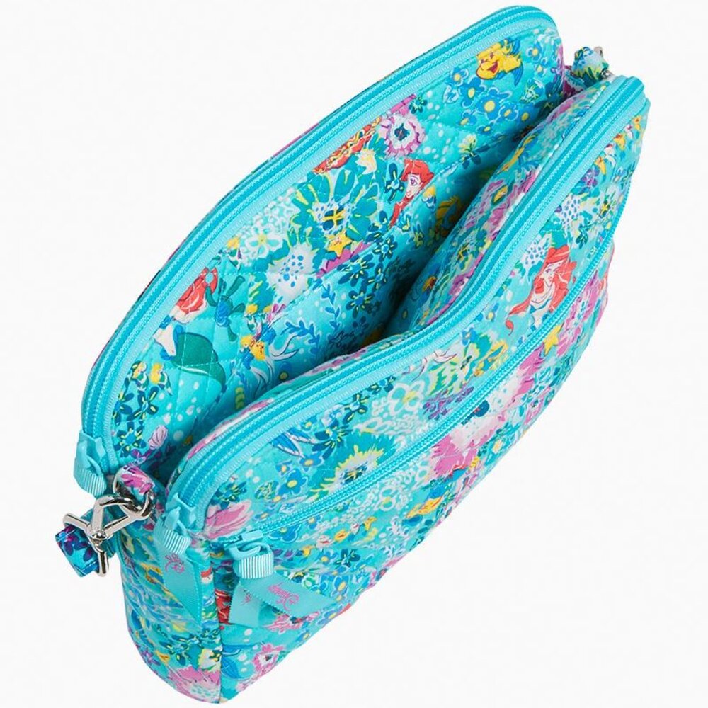 NWT Vera Bradley The Little Mermaid Triple Compartment Crossbody - Picture 2 of 10